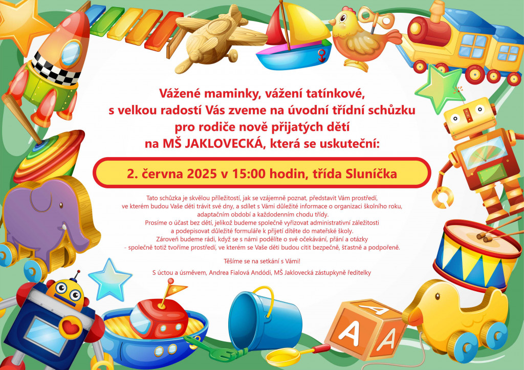 Úvodní třídní schůzka