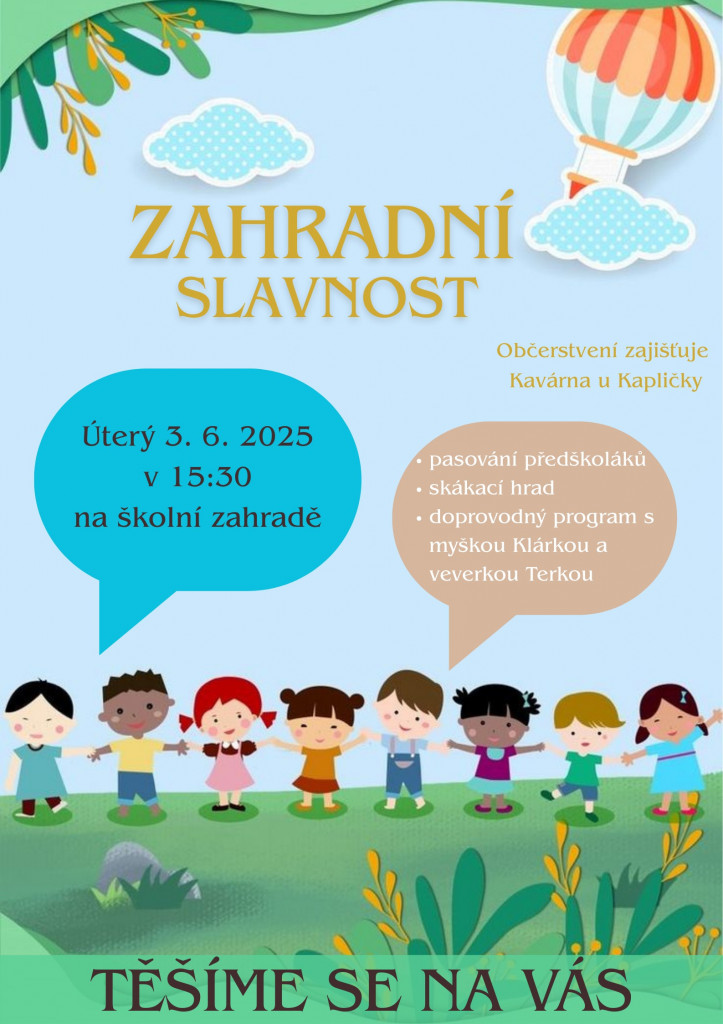 Pozvánka na Zahradní slavnost